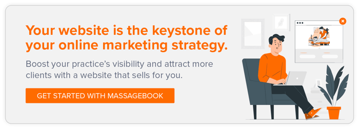 Boost your practice’s visibility and attract more clients with a website that sells for you. Get started with MassageBook.