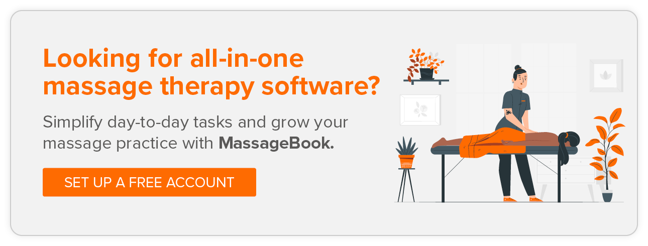 Looking for an all-in-one massage therapy software? Simplify day-to-day tasks and grow your massage practice with MassageBook. Set up a free account.