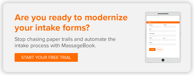 Ready to modernize your intake forms? Stop chasing paper trails and automate the process with MassageBook. Start your free trial.