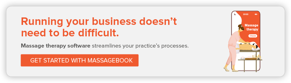 Click to register for a free MassageBook account to access software that streamlines your practice’s processes.